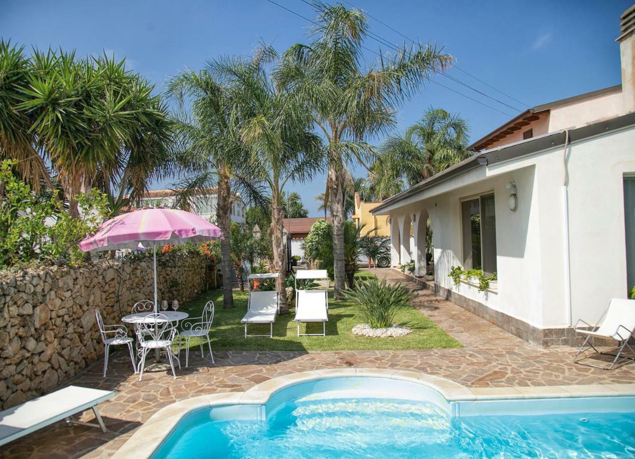Villa Manzella Piscina Privata Cinisi Buitenkant foto