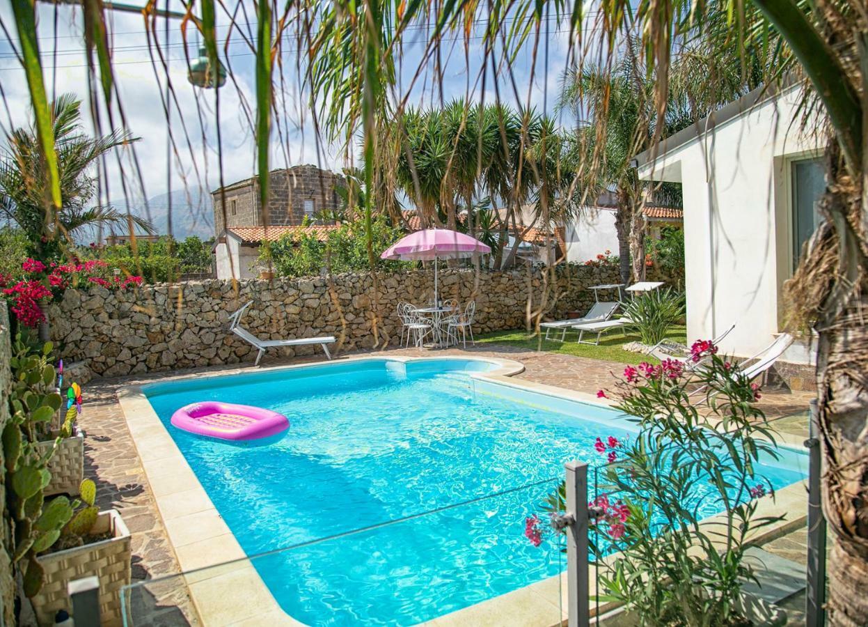 Villa Manzella Piscina Privata Cinisi Buitenkant foto